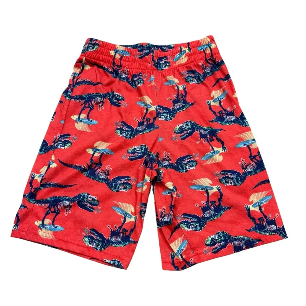 New without Tags Cat & Jack Dinosaur Print Two Piece Pajama‎ Set Medium 8/10
